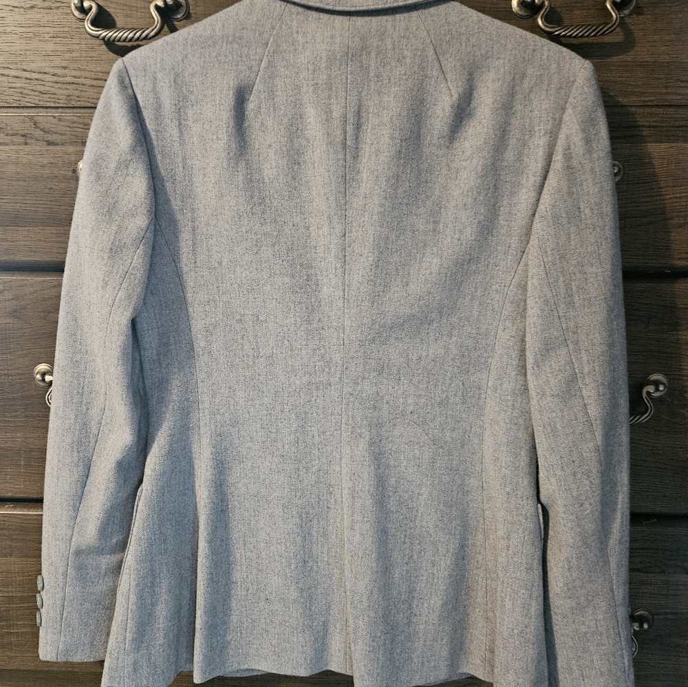 Blue Grey Pendleton Wool Blazer - image 2